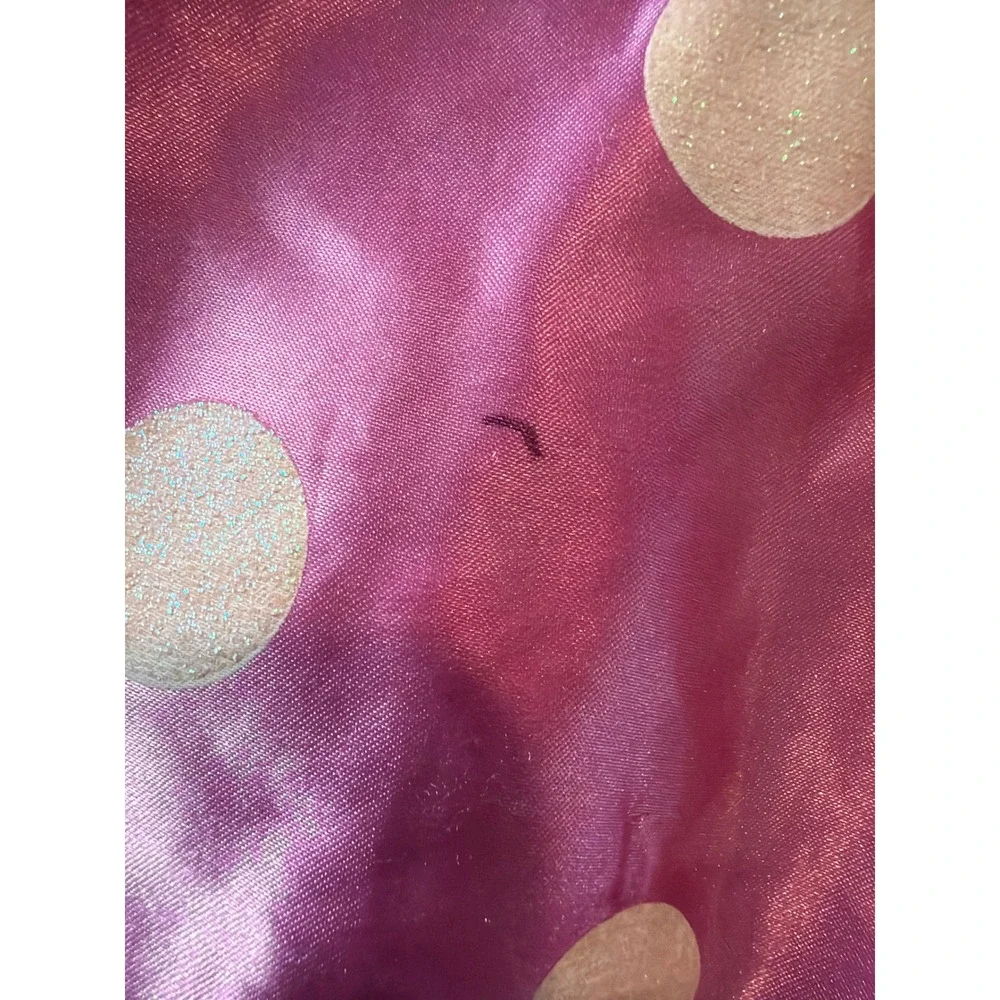 Disney Minnie Mouse Pink Polka Dot Costume Dress Girls Size 4 Sequin Tulle